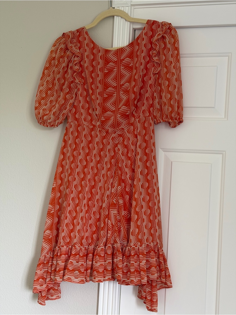 Urban Outfitters Coral Orange Zip-Back Dress